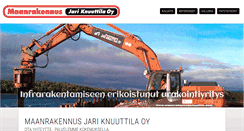 Desktop Screenshot of maanrakennusknuuttila.com