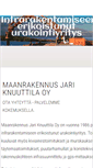 Mobile Screenshot of maanrakennusknuuttila.com