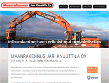 Tablet Screenshot of maanrakennusknuuttila.com